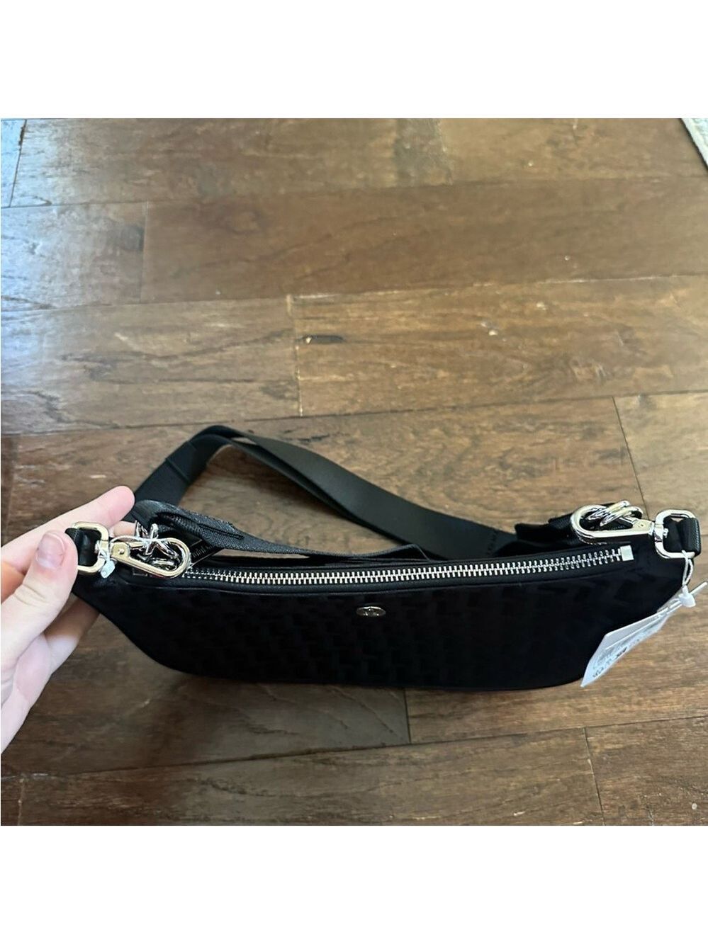 Lululemon City Essentials Small Shoulder Bag 3L Monogram Jacquard Black-NWT - Picture 9 of 14